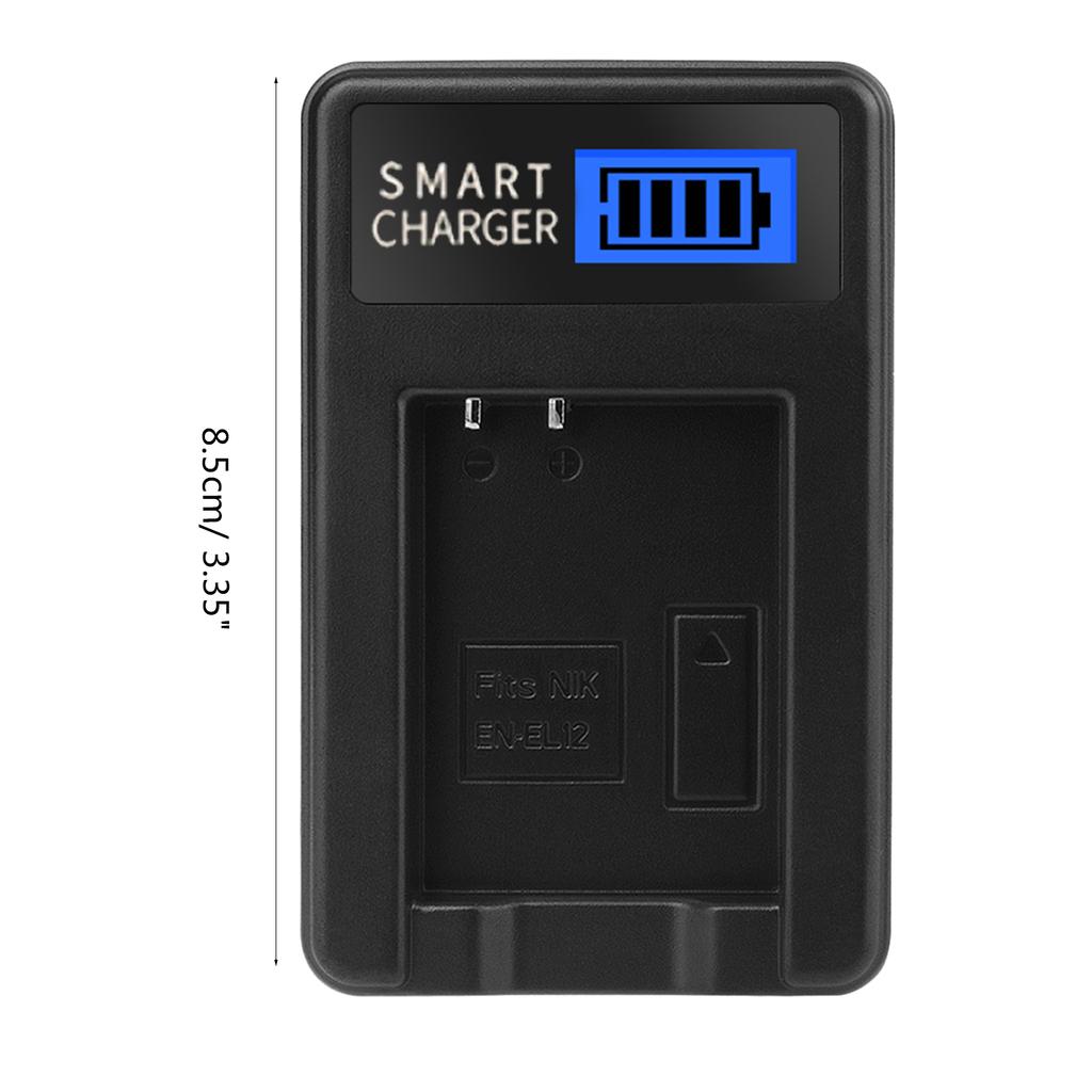 LCD USB EN-EL12 Replacement Charger for Coolpix S70 S710 S8000 S800C S8100 S8100s S8200 S9050 S9100 Cameras Batteries