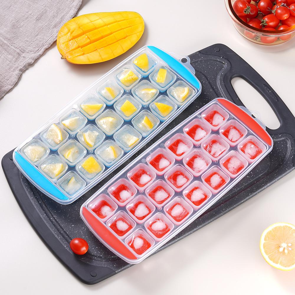 21 Grid Ice Cube Tray Silicone Mold Square Ice Cube Tray Mold Ice Cube Maker Non-toxic Durable Bar Pub Wine Ice Blocks Maker