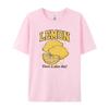 Retro Style Lemon Print TShirts Oversized Streetwear Graphic Tees Cute Aesthetic Fruit T Shirt Women Trendy Vintage Fashion Top