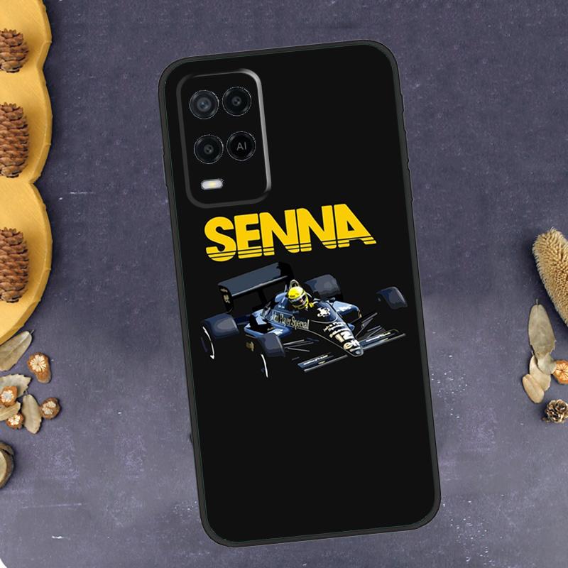 Racing Ayrton Senna For OPPO A57s A53 A31 A5 A9 A15 A16 A17 A77 A76 A96 A52 A72 A91 A93 A54 A74 A94 Phone Case