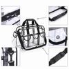Premium Clear Travel bag Makeup Organizer PVC Toiletry Bag Transparent Cosmetic Bag for Women for Toiletries Adjustable Strap