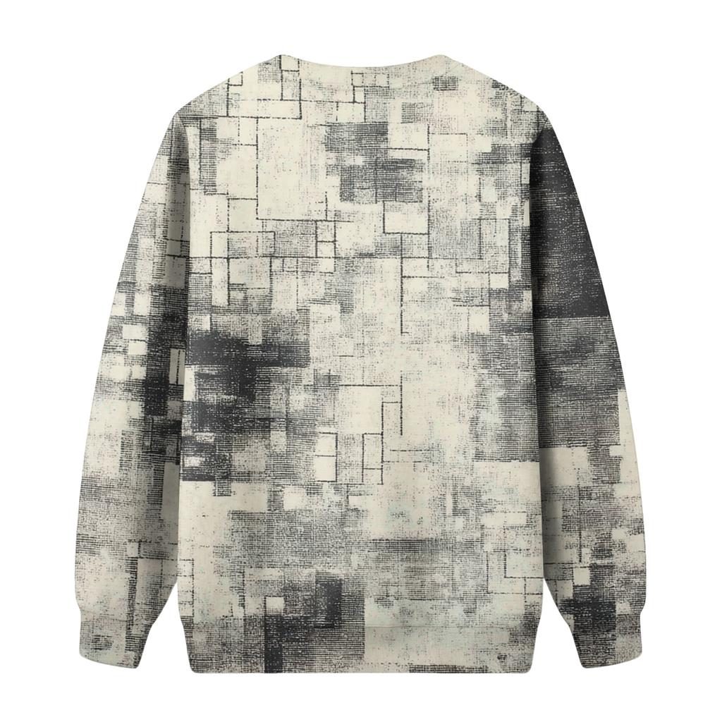 Herren Rundhals Fleecegefüttert Dick Warm Sweatshirt