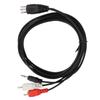 5.9ft DIN 8Pin to 3.5mm + 2RCA Cable Male to Male Audio Connection Cable  Vintage Audio Equipment
