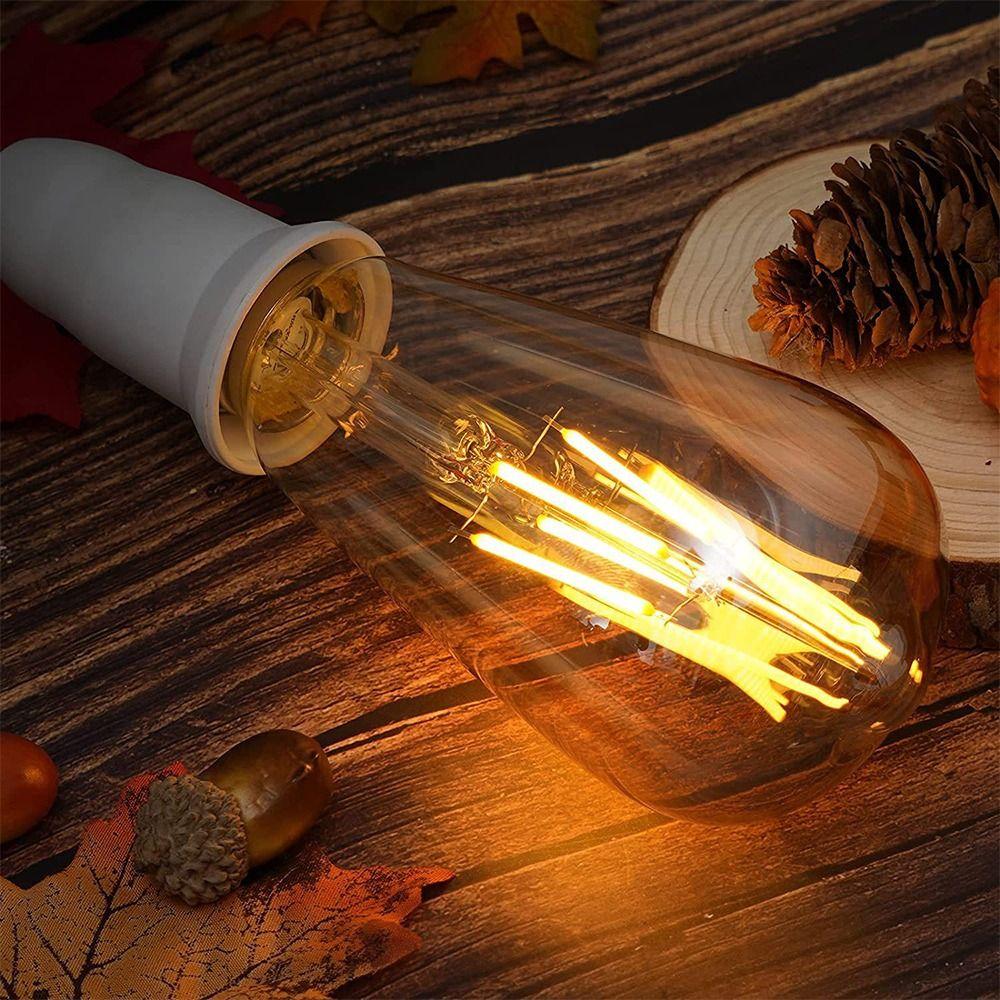 E27 ST64 LED Light Bulb ST64 Candle Bulb Light Hot Crystal Light Bulb  Home Decoration