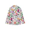 ZR1116 Sommer-Neuheit für Damen im europäischen und amerikanischen Stil, Hemd-Top aus Popeline mit Revers und Blumenprint, langärmlig