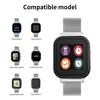 For Verizon Gizmo Watch 3 Milanese Smart Watch Band Stainless Steel Breathable Wrist Strap