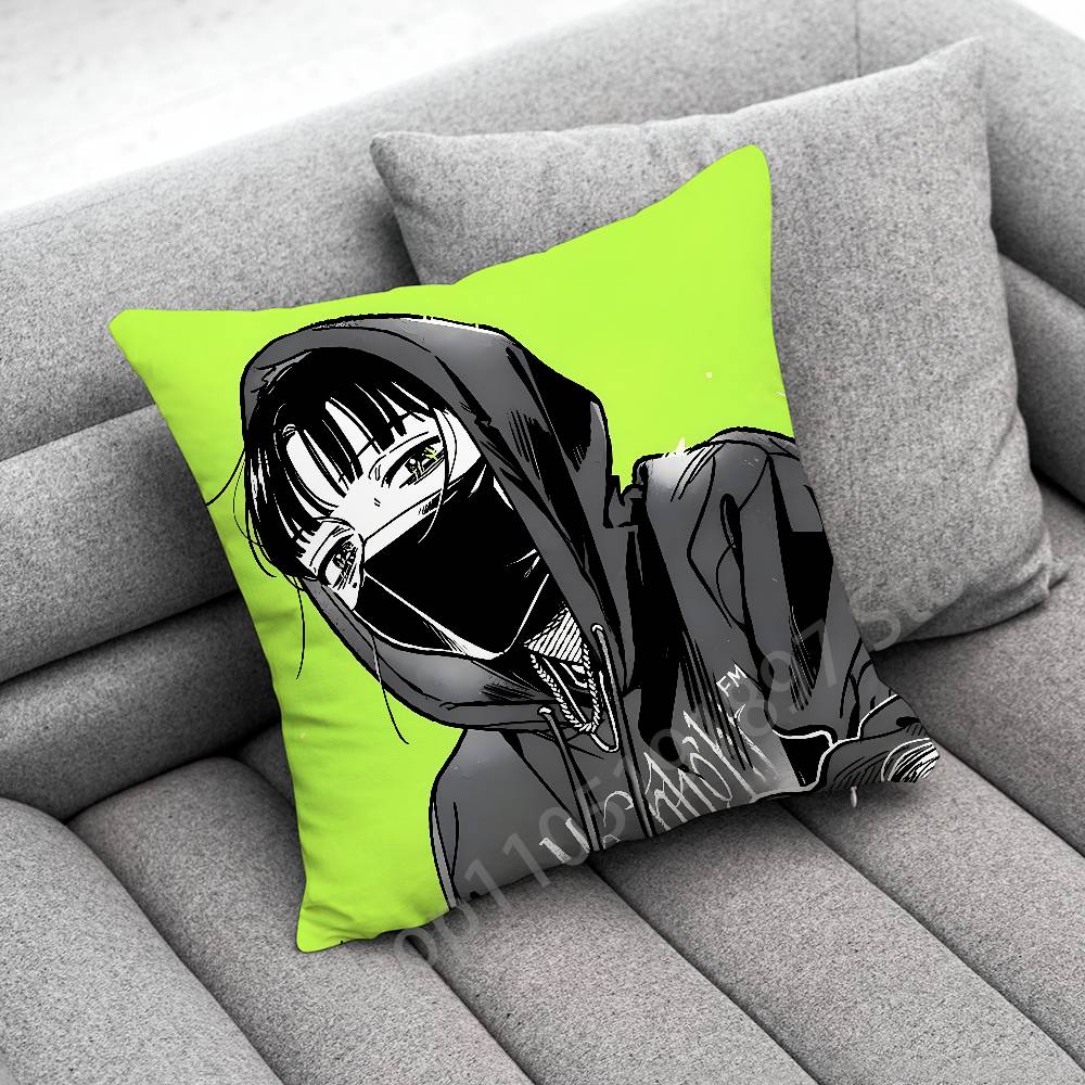 Mitsuki Koga Aya Tgswiiwagaa Throw Pillow Case For 55x55cm 30x30cm 50x50cm 45x45cm 40x40cm Square Chair Pillowcase Case