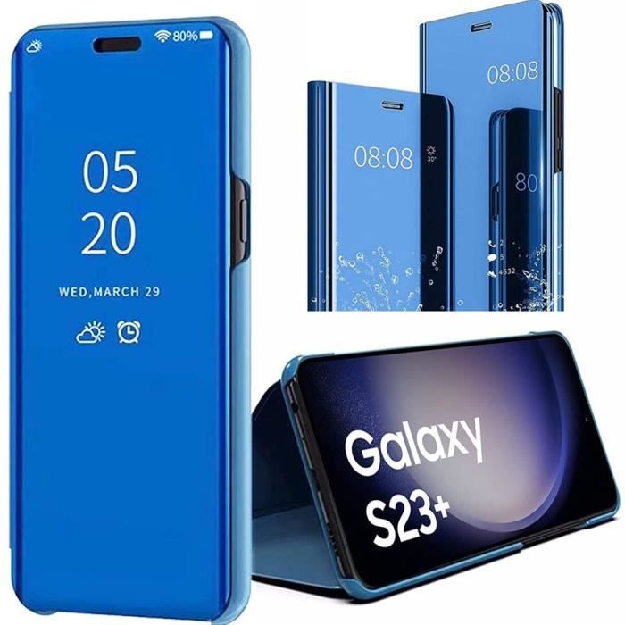 Cover per Samsung Galaxy S23+ - S23 Plus Blu Protezione Integrale Antigraffio Clear View