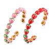 Stylish Strawberry Charm Bracelet For Women Lightweight Jewelry Gift Strawberry Bangle For Birthday Party Daily Wear
