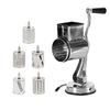 Manual Food Grinder Rotary Nut Cheese Vegetable Cutter Stainless Steel 5 Blade