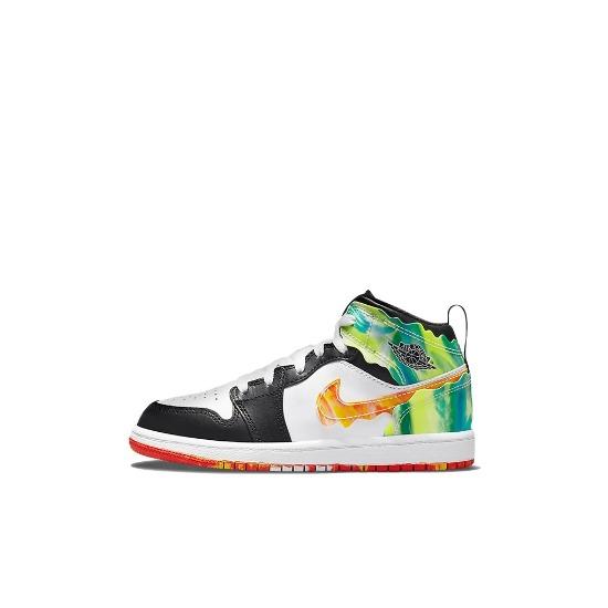 

Детские кроссовки Air Jordan 1 Mid SE PS Drip DJ6562-038 EU 35 разноцветный