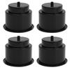 Cup Holder Ert With Drain Feature For Marine Boat RV Camper Interior Table For Surface Black Nylon Secure Beverage Support