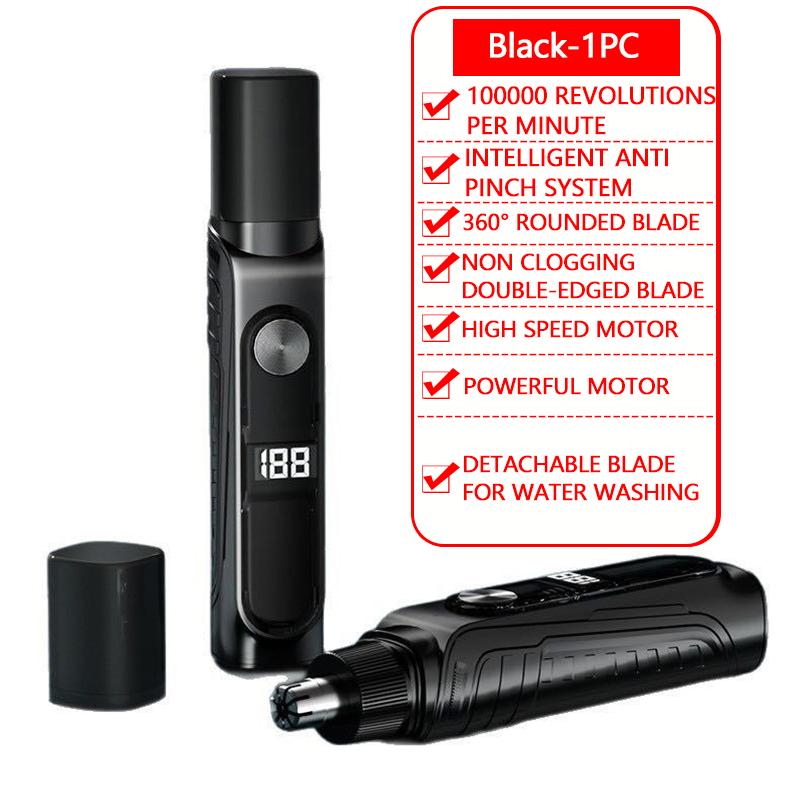 2026 New Electric Nose Hair Trimmer Men Rechargeable Painless Safe Eyebrow Nose Ear Facial Hair Remover Grooming Tool
