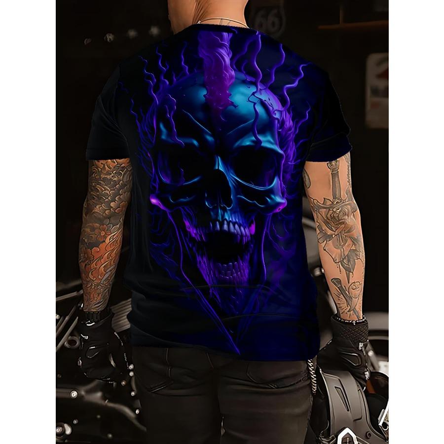 Tricou cu imprimeu 3D cu animale de modă Tricouri cu model de leu Tricou cu mânecă scurtă cu gâtul O Tricou cu mânecă scurtă de vară Tricouri pentru bărbați respirabile Îmbrăcăminte cu desene animate pentru bărbați