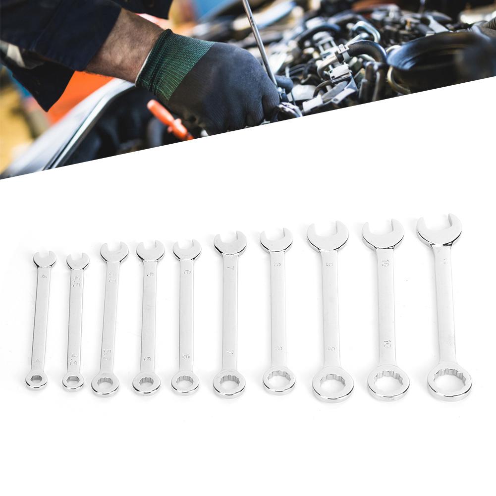 10ks Sada Mini Klíč Dvanáctihranný Pentalobý Otevřený Kombinovaný Klíč 4 11mm (5 32 7 16in)Metrický