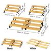 Large Capacity Expandable Step Storage Rack Bamboo Model Display Stand  For Kitchen