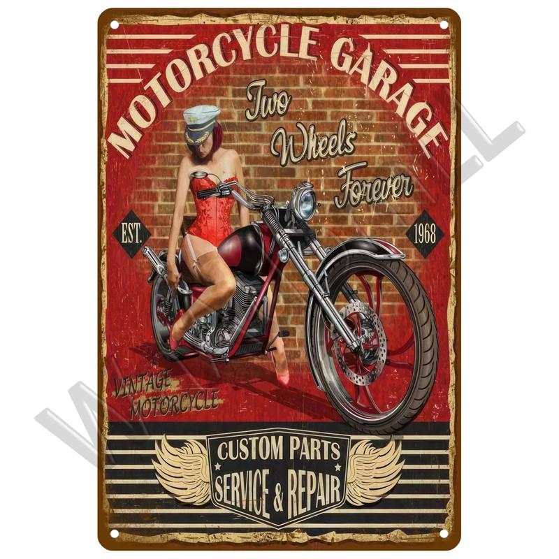 Retro kovová cedule Garáž Pánská jeskyně Doplňky Talíře Domácí dekorace Nástěnná dekorace Motorový olej Plyn Plechová cedule Vintage plakát Pro Železo