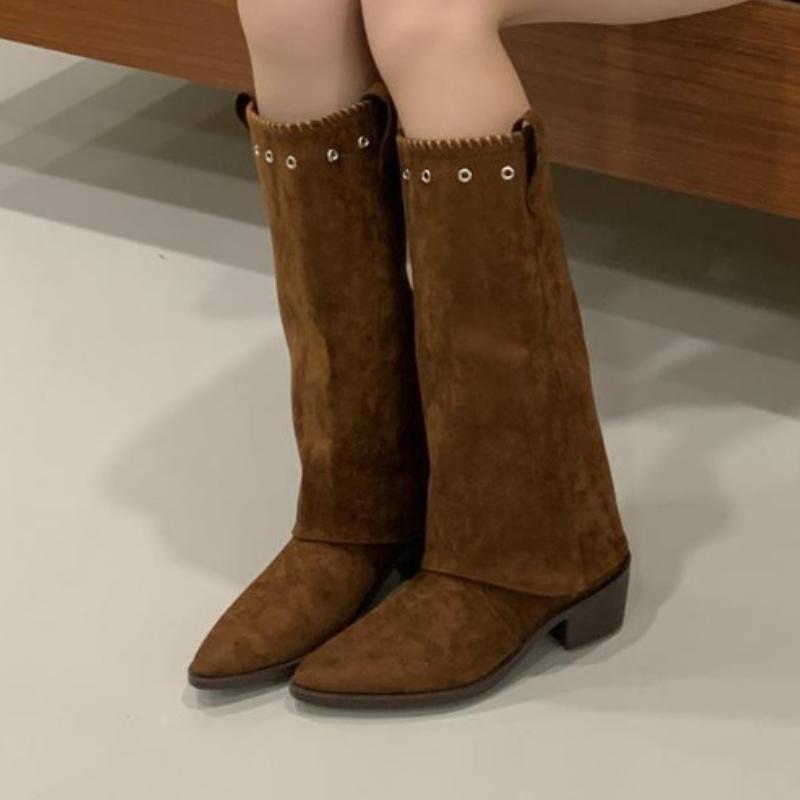 

Pointed Toe Women s High Boots Elegant High Heels Woman Shoes Winter Knee High Boots New Pumps Party Fashion Mujer Botas 42