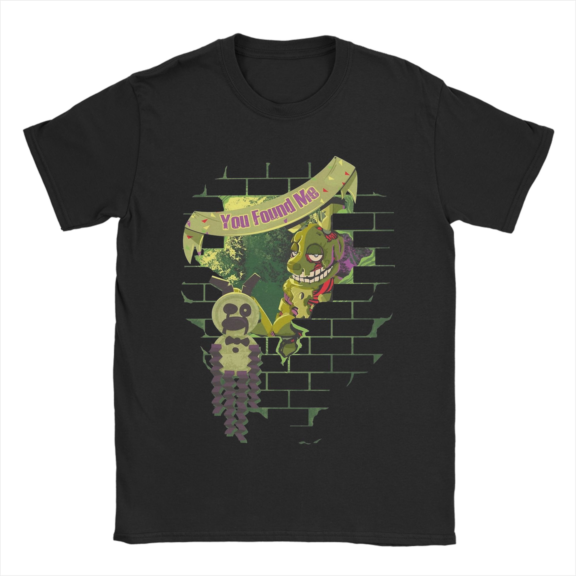 

Men s T-Shirts FNAF At Freddys Novelty 100% Cotton Tees Short Sleeve T Shirts Round Collar Clothes Summer XXXL