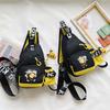 Trendy Cartoon Kids Crossbody Bag With Breathable Durable Canvas Material For Girls