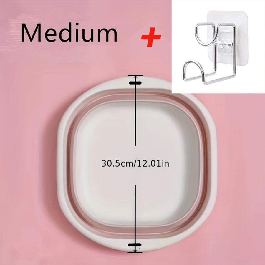 Household Portable Folding Wash Basin Sink Foot Bucket Plastic Folding Wash Basin Outdoor Camping Travel Wash Basin