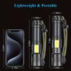 LED Flashlights, 90000 Lumens Zoomable 7 Modes Rechargeable Flash Light For Outdoor Home Hiking Camping Essentials