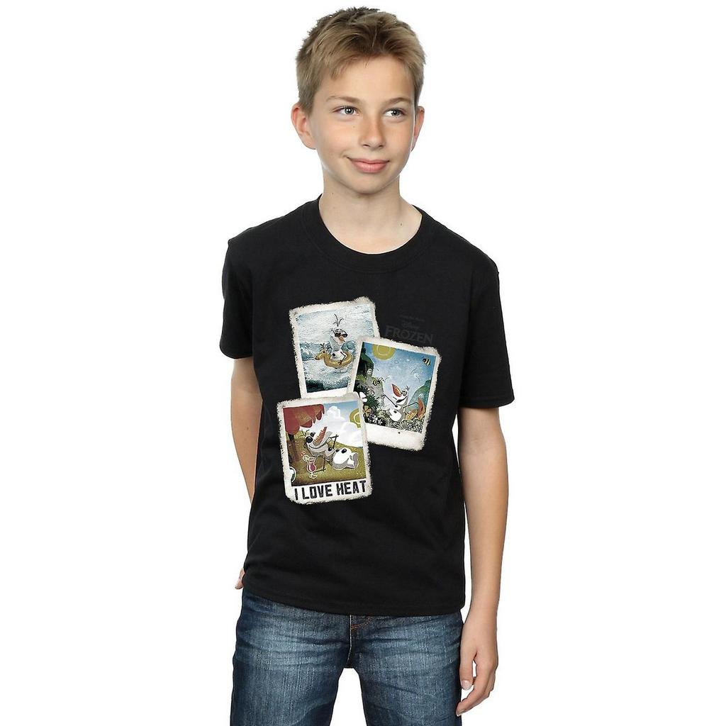 Frozen Boys Olaf Polaroid Cotton T-Shirt