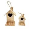 Decorative Wooden Bird Shelter Nesting House For Outdoor Garden Yard Natural Habitats Hideouts Solution For Wild Birds