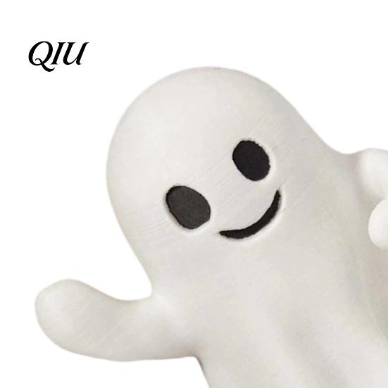 Novelty Ghost Stationery Container Pen Holder, Halloween Cute Desk Organizer, Spooky Soft Model Rest Stand for Pencils, Funny Office Home Decor