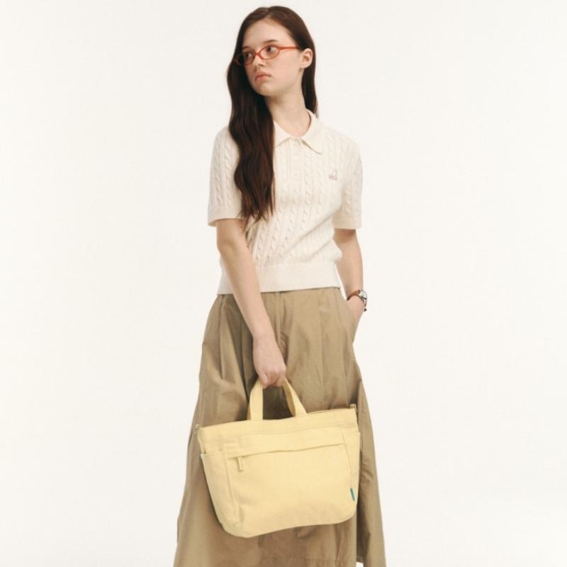 Kangol Lucky Canvas Tote Bag Yellow Iii  Krebtb39710 