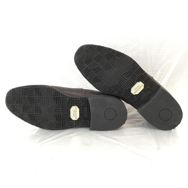 Regal Genuine Leather Straight Tip Closed Lacing Shoes Size 25.0EE Brown Business Dress Shoes(USED)