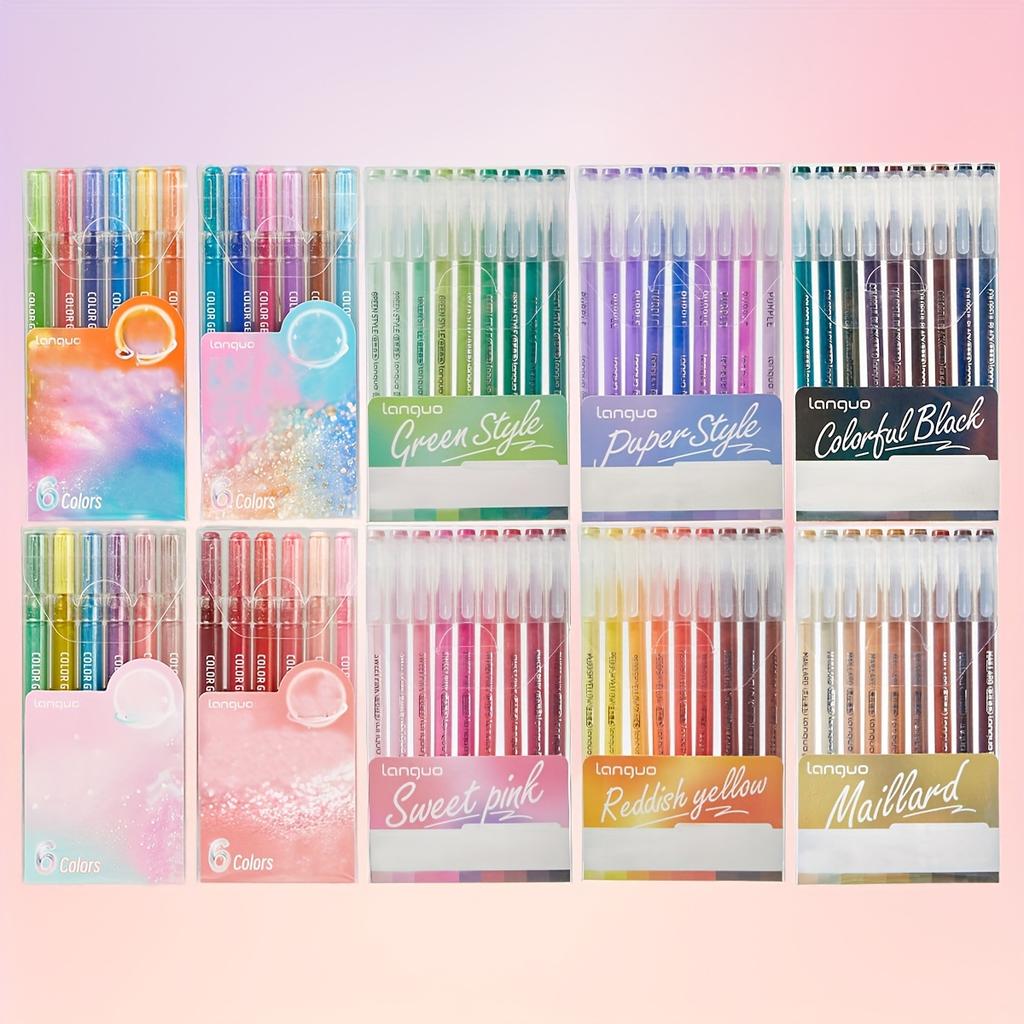 9-teiliges fluoreszierendes Textmarker-Set, verschiedene Farben, perfekt zum Schreiben, Zeichnen, Notieren & für Bürobedarf in der Schule