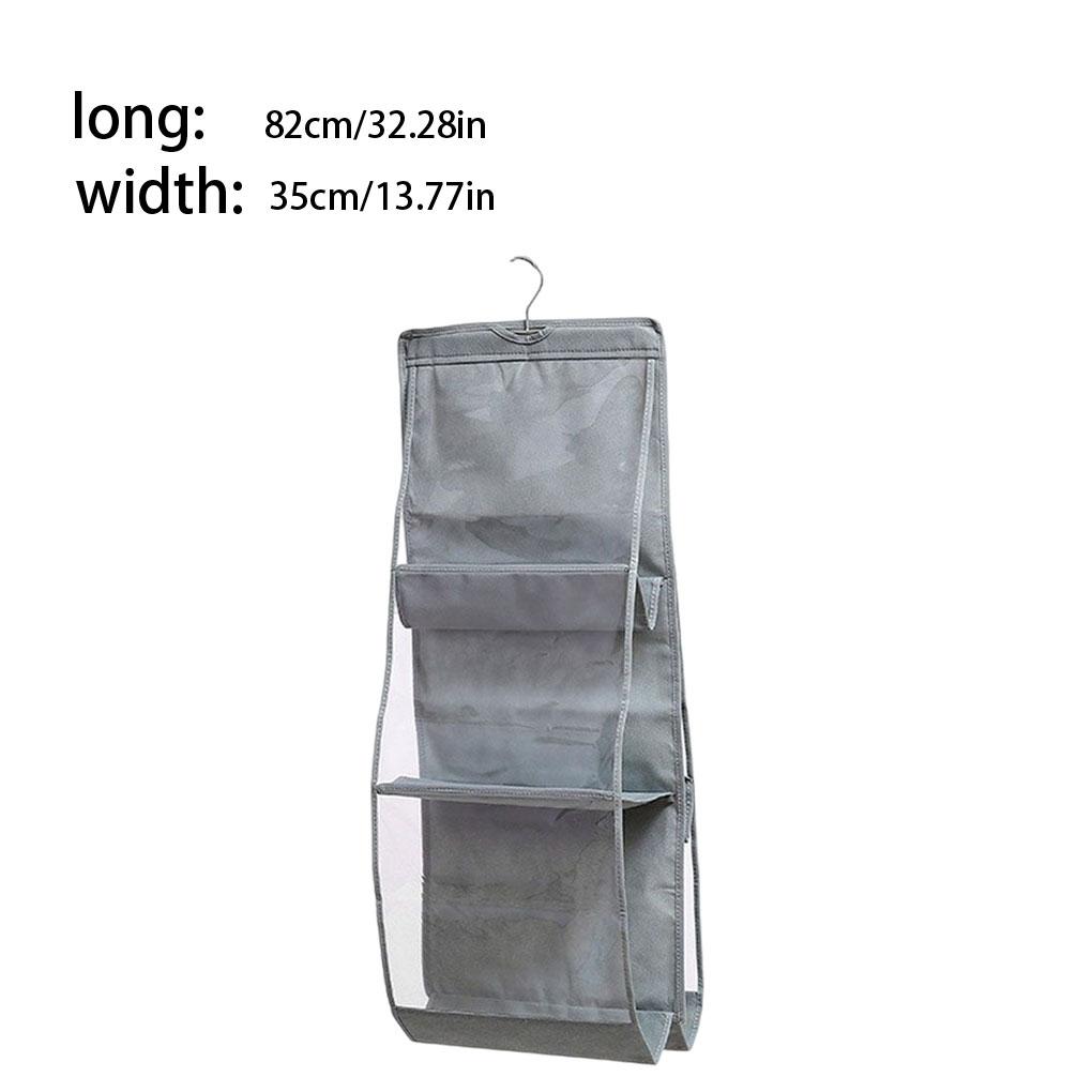 Double-sided Hanging Organizer Dust-proof Folding Storage Bag Closet