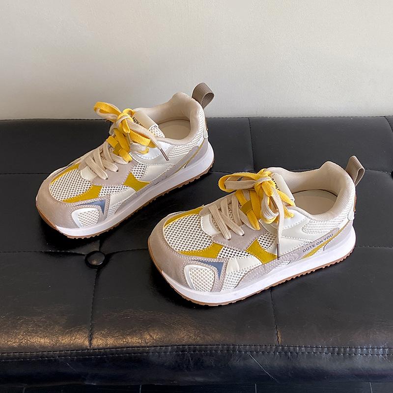 Retro mesh breathable Forrest Gump casual sports shoes women's 2025 new summer thick-soled versatile lightweight German training shoes