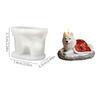 Gypsum Clay Mold Vivid Aromatherapy Candle Mold Cloak Wolf Dog Candle Mold Realistic For Candle Making Home Decoration Resin