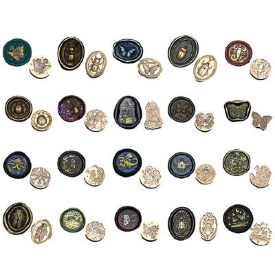 Butterfly Wax Seal Stamp Brass Head Insect Series Sealing Waxed Stamp for Photo Invitation Card Scrapbooking Decorations
