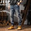 JEEP SPIRIT Men's Retro Straight Fit Stretch Jeans