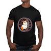 Hamster Lovers Cute Happy Hamster Running In a Wheel Men Women Black Multicolor T Shirt