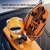1 Stück Auto-Wackel-Surfer-Bär Kreatives Ornament für Auto-Mittelkonsole Autozubehör