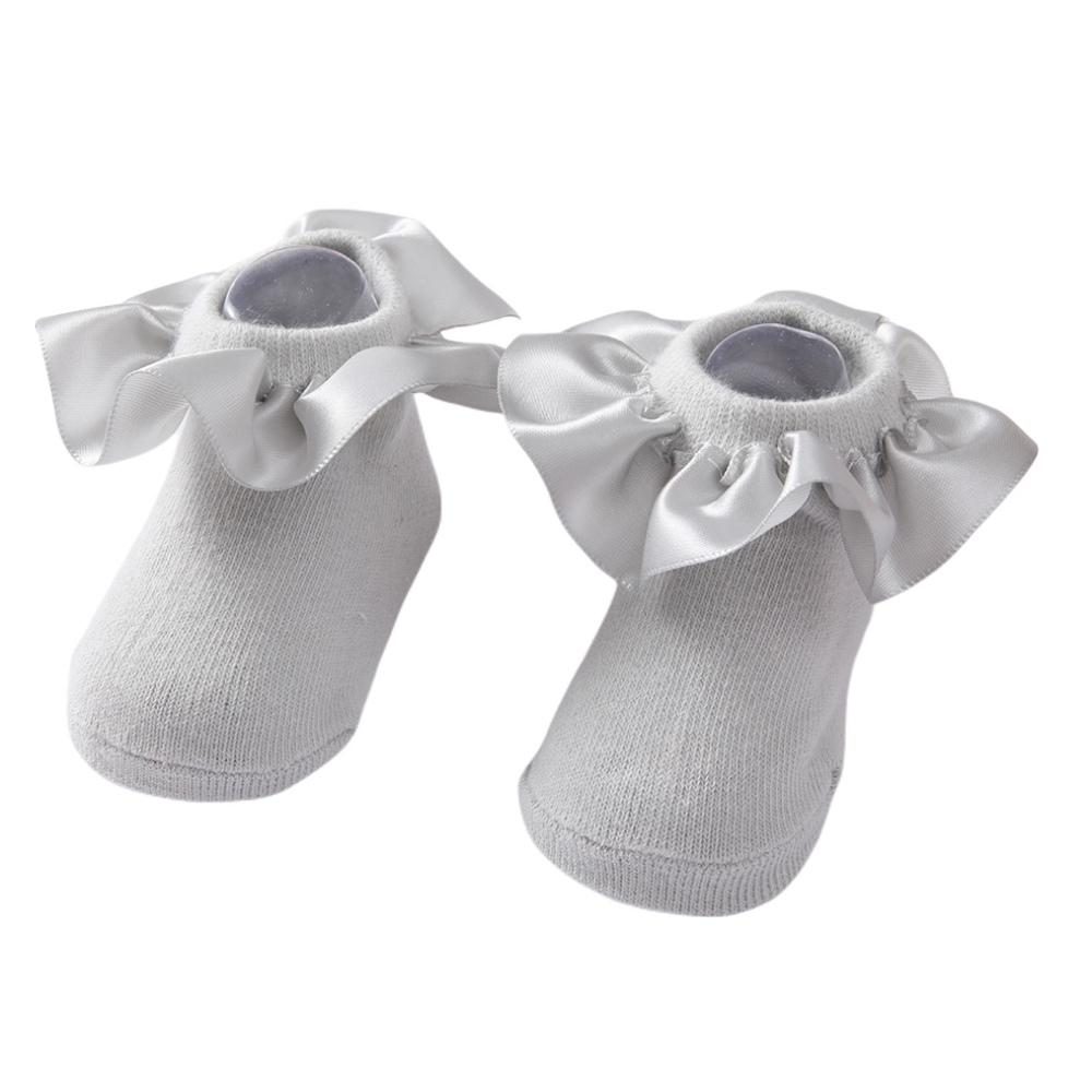 Baby Mädchen Kinder Socken Spitze Prinzessin Rüschen Prinzessin Netz Kinder Knöchel Kurz Atmungsaktive Baumwolle Weiß Rosa Kleinkind Socke 12-24M