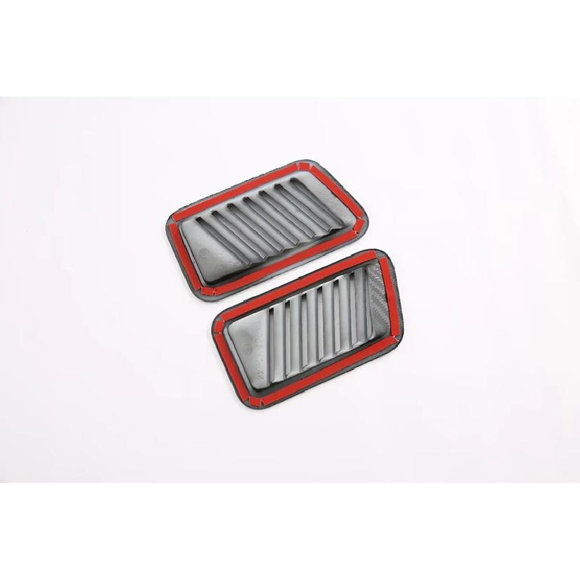 For Ford Raptor F150 P702 Carbon Fiber Style Air Vent Outlet Cover Dashboard Trim Bezel Frame Molding Garnish