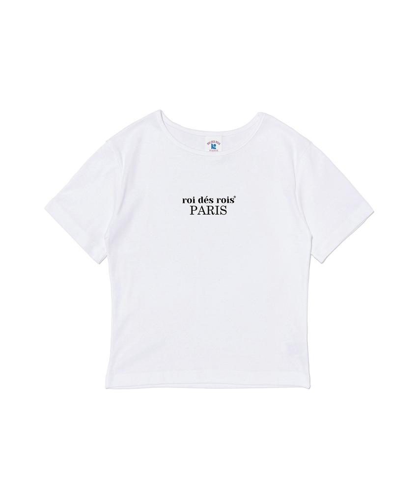 ROIDESROIS Origin Paris Crop Short Sleeve T-Shirt (White)