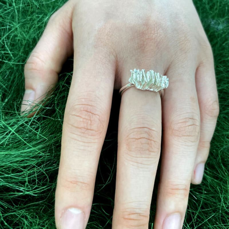 Water. Wet Pile ring