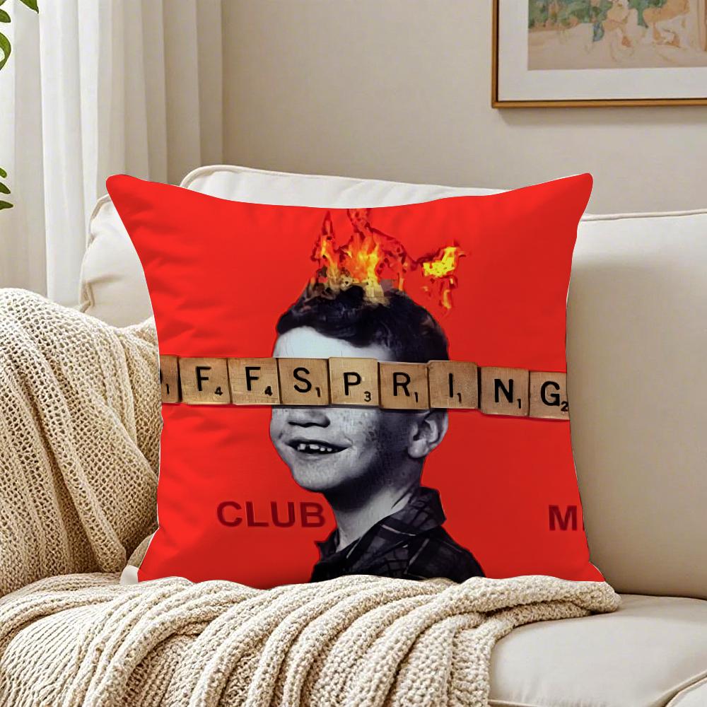 TThe Offspring Cushion Cover Pillowcase Antidustmite Living Room Sofa Decor Cushion Room