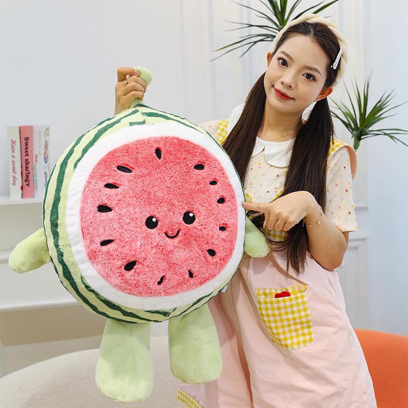 Niedliches Wassermelonen-Kissen, Bett, Sofa, Schlafen, Plüschtier, Erkerfenster, Tatami, Wohnheimkissen, Geschenke machen