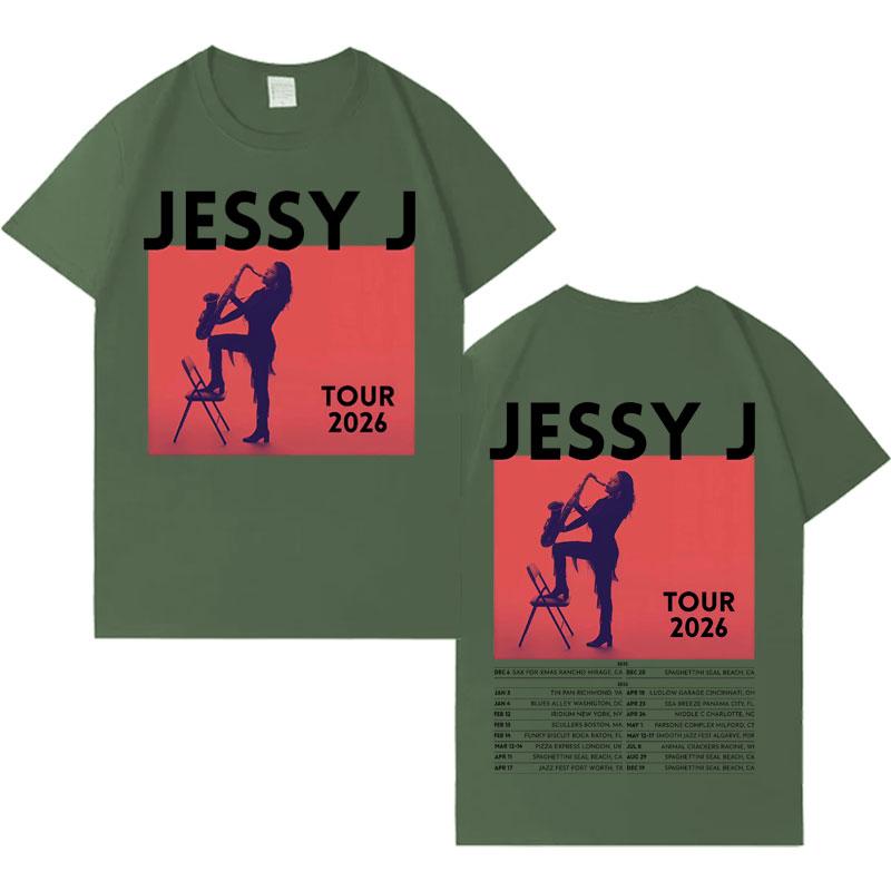 

Singer Jessy J 2026 Album Tour Tshirt Summer Cotton Harajuku Aesthetic Tshirts Short Sleeve Streetwear Tees Mens Women T Shirt 4XL