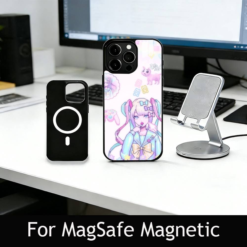 k-KAngel Phone Case For iPhone17,16,15,14,13,12,11 Plus,Pro Magnetic with Magsafe Wireless Charging