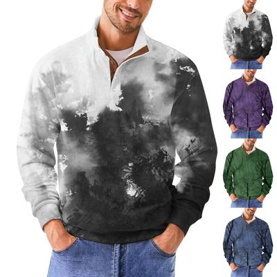 Men's Retro Casual Gradient Printed Sweatshirt