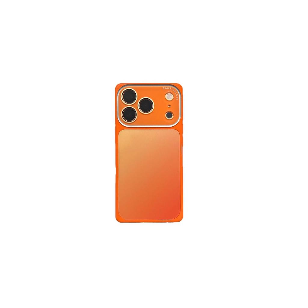 Gradient Square Window Phone Case for iPhone 17 Pro Max and Apple 16, High-End Color Block Design