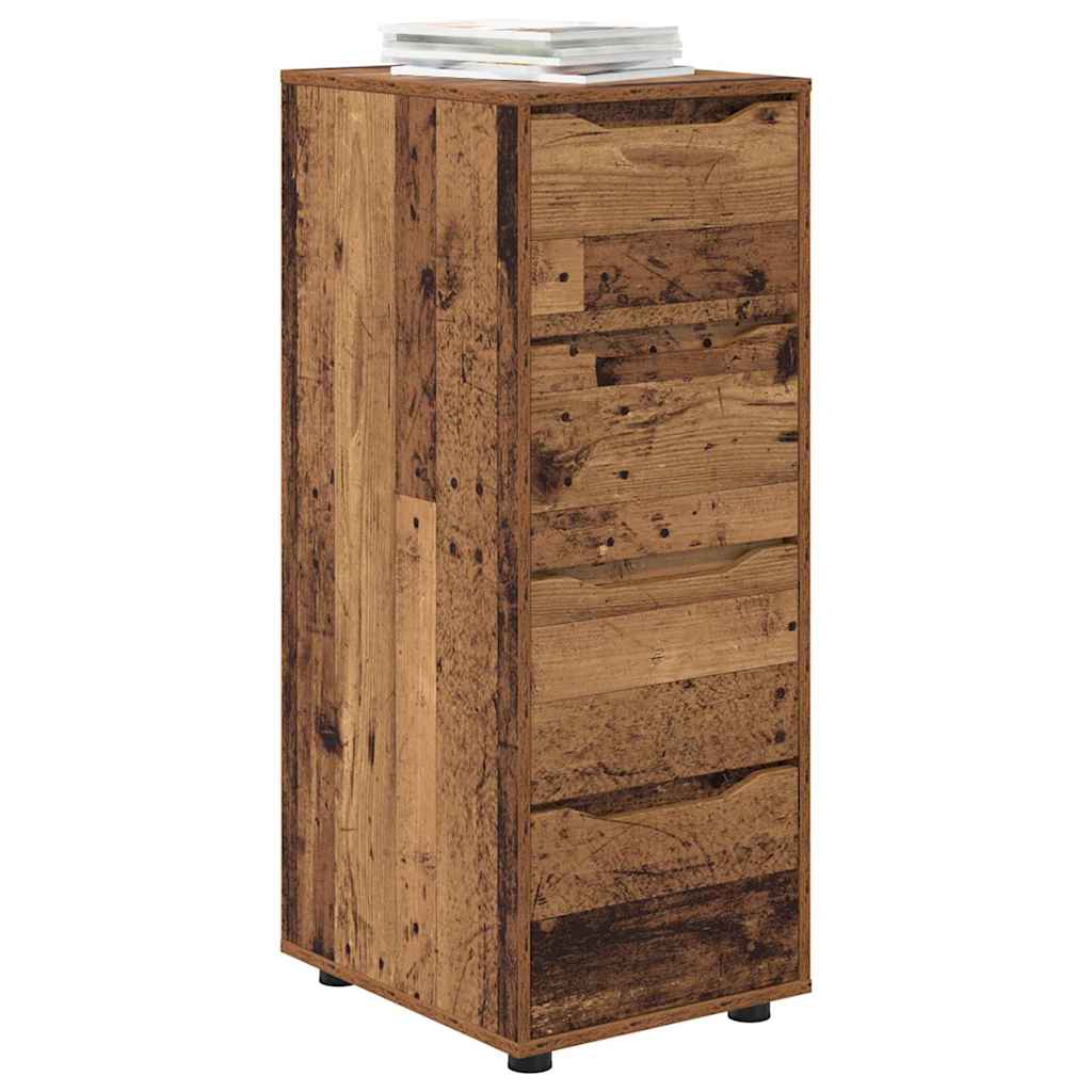 Storage Cabinet Reclaimed Wood Look 40 x 48 x 105 cm Engineered Wood